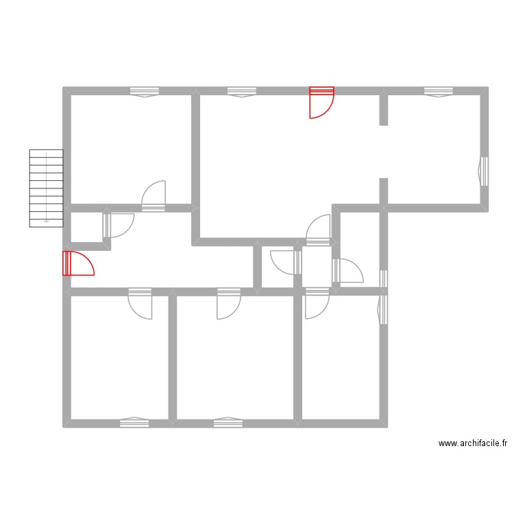 Oloron_RAGUETTE_379. Plan de 8 pièces et 104 m2