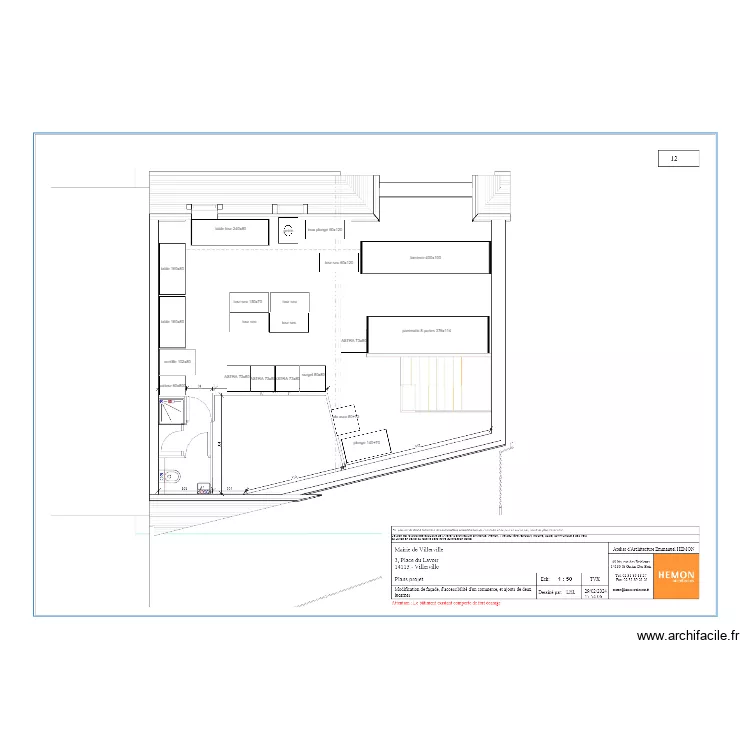 saquana v6 etage. Plan de 