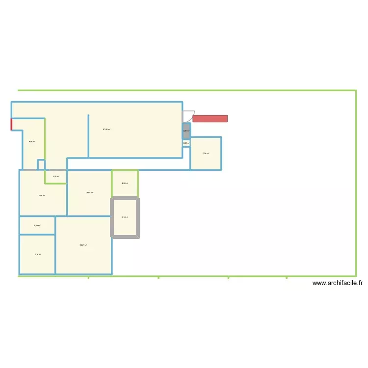 LABO COTE 01. Plan de 13 Pièces et 159 m² LABO COTE 01. Plan de 13 Pièces et 159 m²