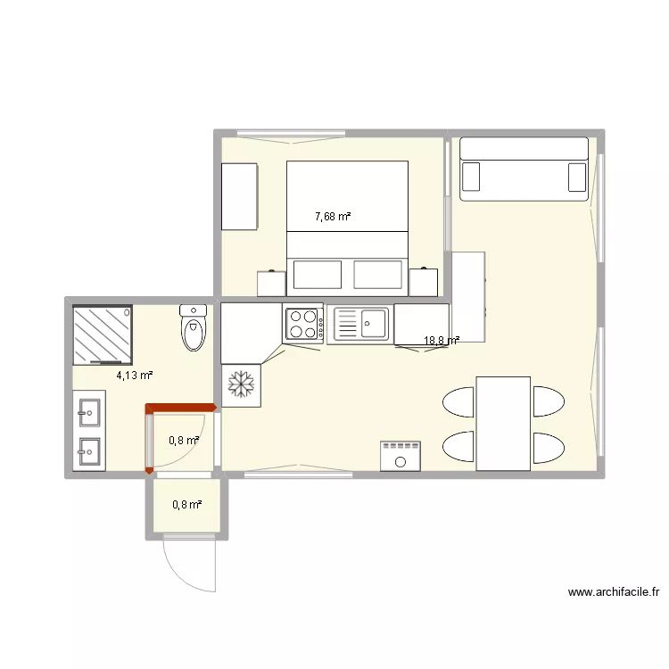 CHALET FONTAINE AU BOIS. Plan de 