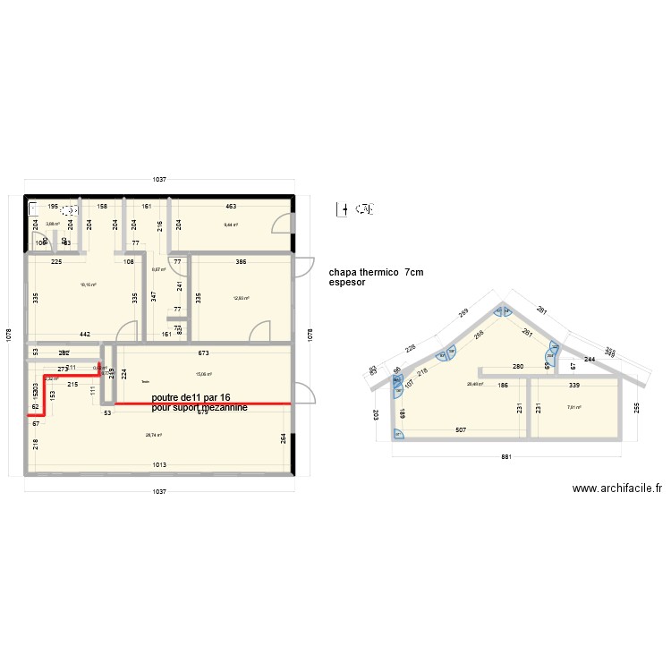 maison cloture facade47. Plan de 13 pièces et 130 m2