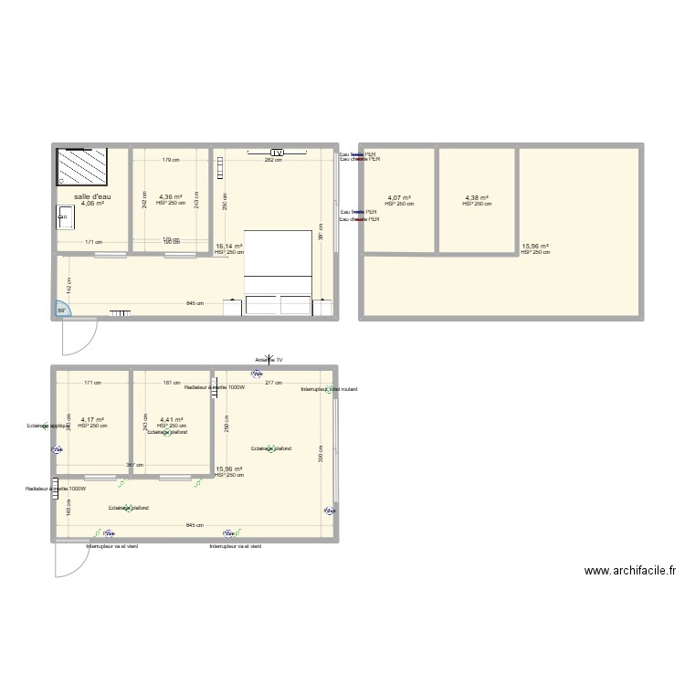creation chambre. Plan de 0 pièce et 0 m2