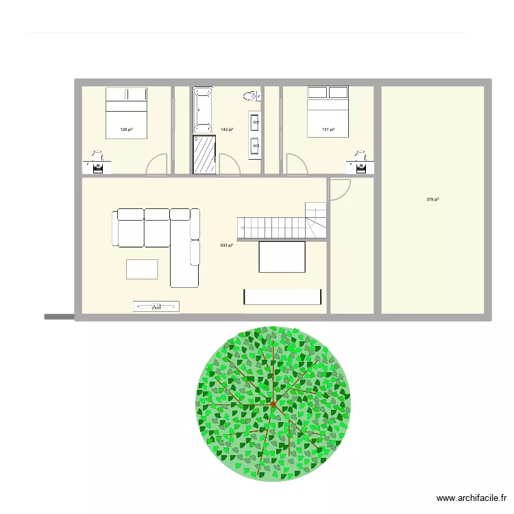 M3 ÉTAGE. Plan de 5 et 131 m² M3 ÉTAGE. Plan de 5 et 131 m²