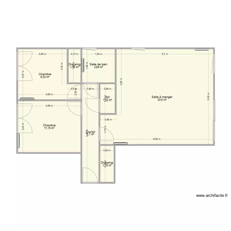 E26 villas d'opale. Plan de 