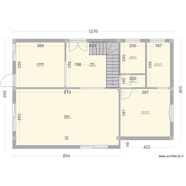 plan malik. Plan de 7 pièces et 95 m2
