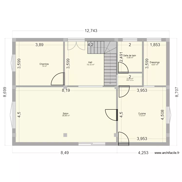 plan malik. Plan de 7  et 97 m²