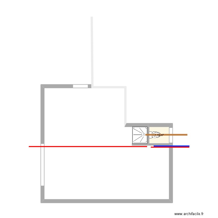 Project martins. Plan de 1 pièce et 1 m2