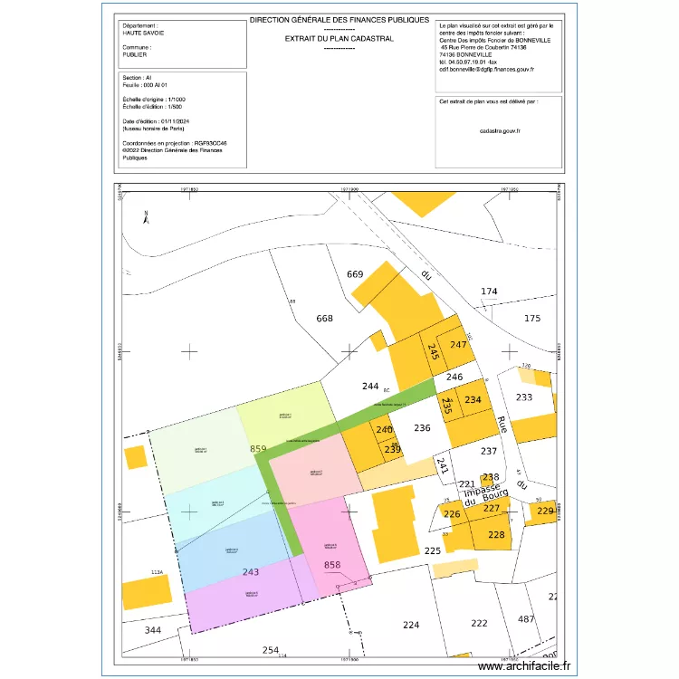 jardin d'amhion. Plan de 