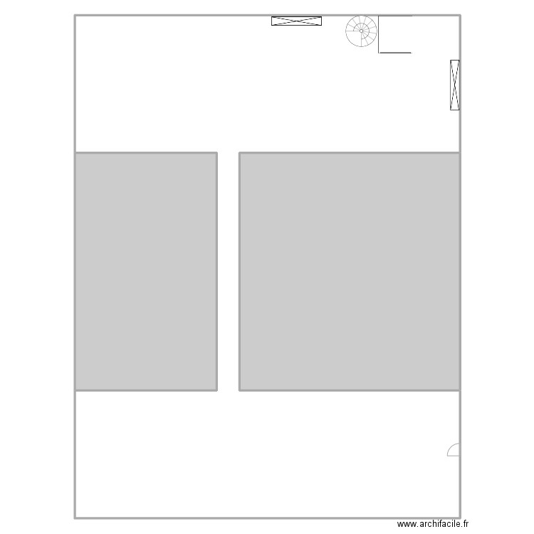 Plan Eurobio Scientific - Mezzanine. Plan de 3 pièces et 804 m2