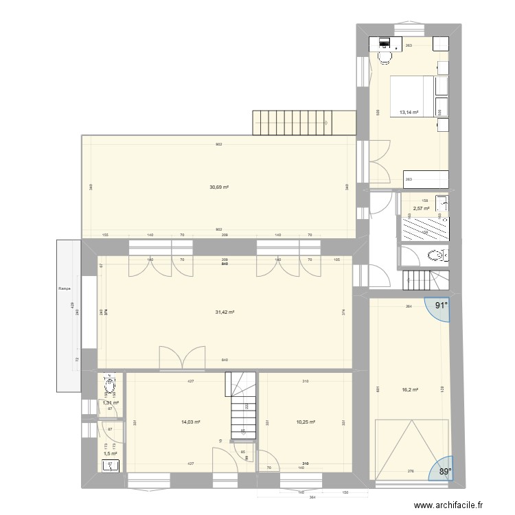 Projet_RDF_RDC_005. Plan de 0 pièce et 0 m2