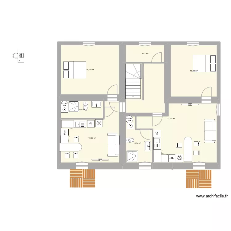 maison st hilaire nv1. Plan de 7 et 106 m² maison st hilaire nv1. Plan de 7 et 106 m²