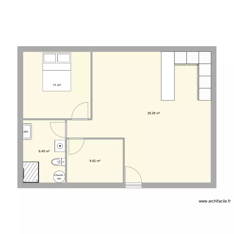 davix. Plan de 4 et 59 m² davix. Plan de 4 et 59 m²
