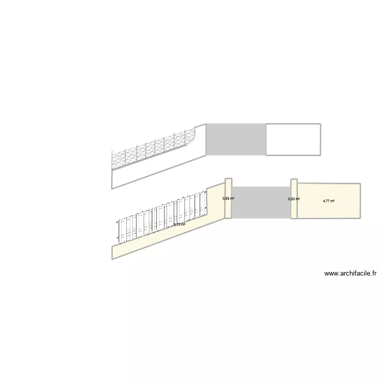 mur portail. Plan de 