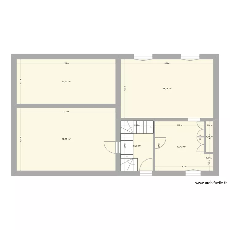 Maison Coco Mimi. Plan de 6 Pièces et 106 m² Maison Coco Mimi. Plan de 6 Pièces et 106 m²