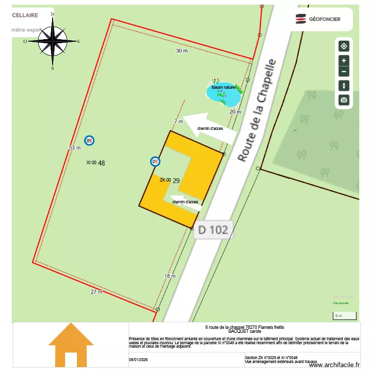 DP2 Plan de masse initial. Plan de 