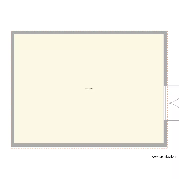 ATELIER. Plan de 1  et 124 m²
