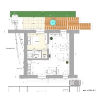 bureau plan rdc studio meublé