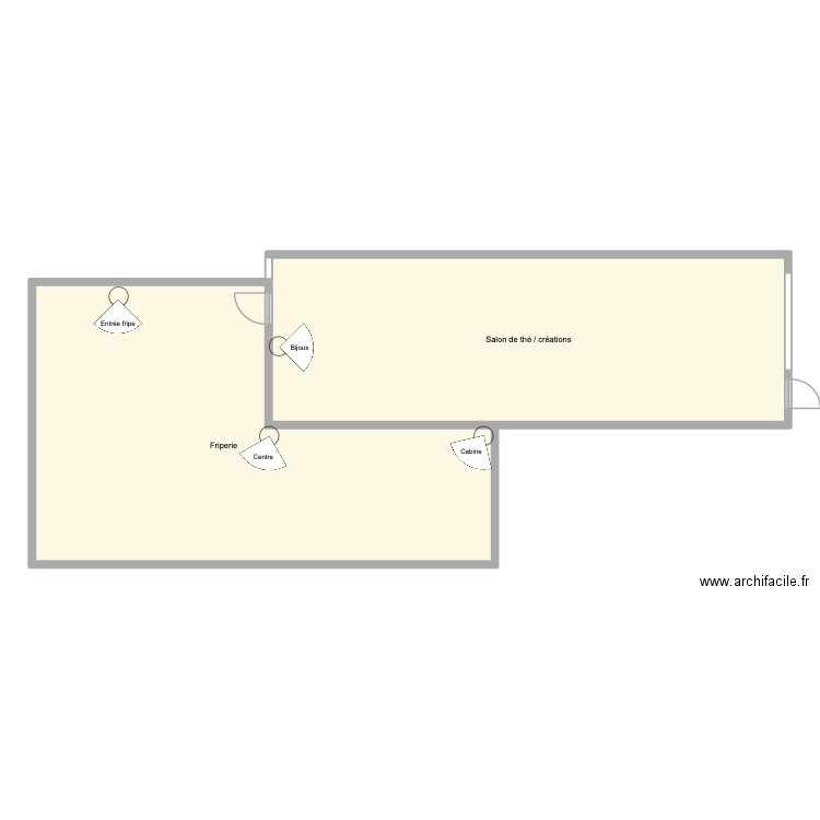 Plan de détails. Plan de 2 pièces et 175 m2