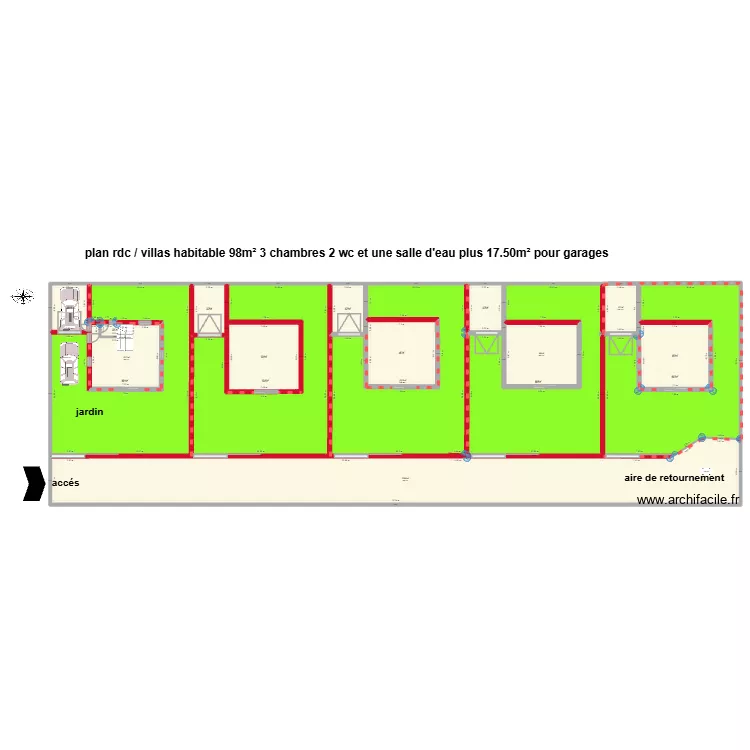 5VILLAS VIDO. Plan de 26  et 1796 m²