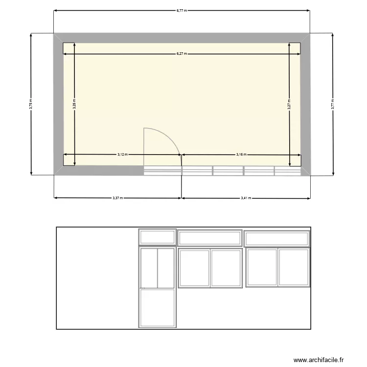 labo. Plan de 2  et 41 m²