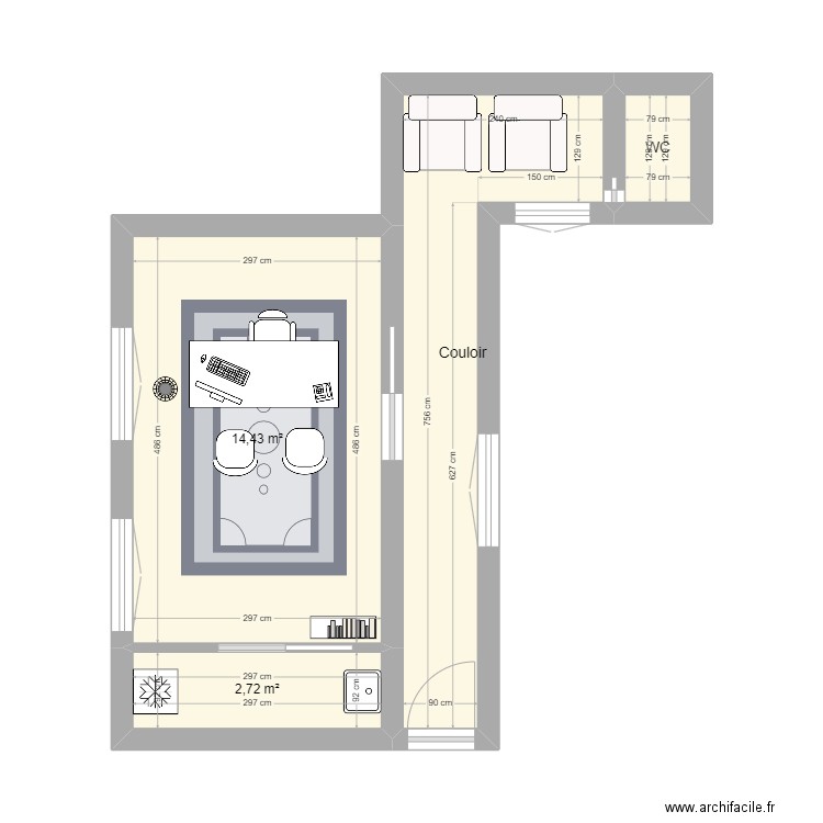 Cab original. Plan de 0 pièce et 0 m2