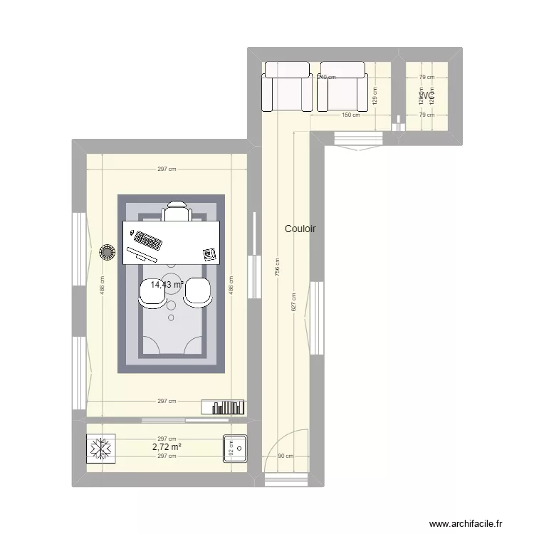 Cab original. Plan de 