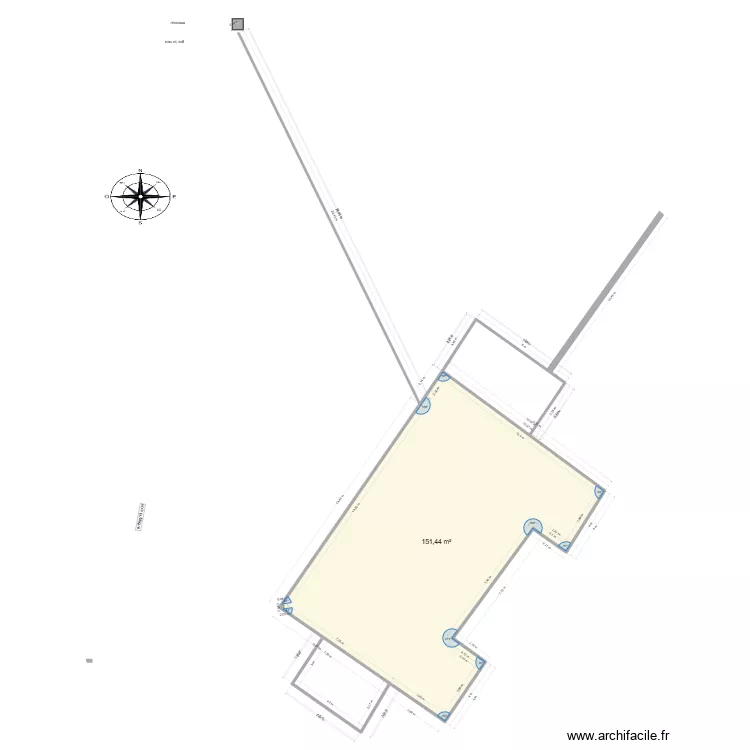 0687 le bos. Plan de 1 pièce et 151 m² 0687 le bos. Plan de 1 pièce et 151 m²
