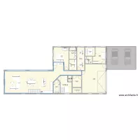 1&egrave;re esquisse - modif 2&egrave;me chambre, toilette