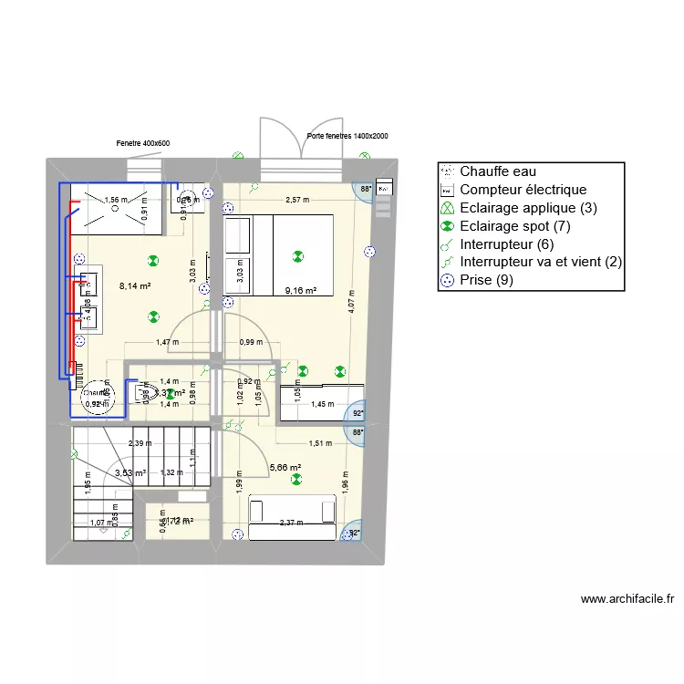 RDC bethmale 1 LIT + clic clac 1. Plan de RDC bethmale 1 LIT + clic clac 1. Plan de