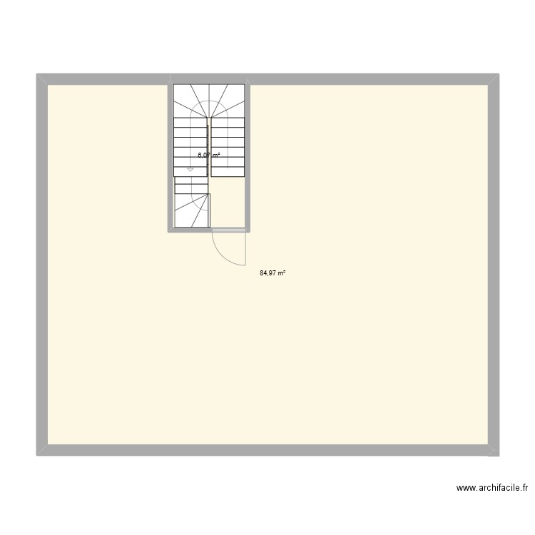 173 ch de Wavre premier. Plan de 2 pièces et 91 m2