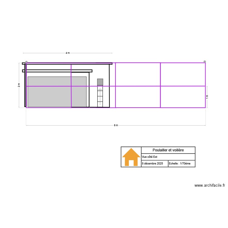 Poulailler est. Plan de 0 pièce et 0 m2