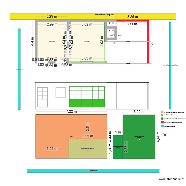 dieulefit   44. Plan de 2 pièces et 27 m2