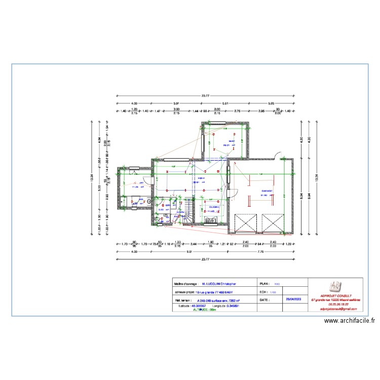 PLAN ELEC LUMIERE. Plan de 0 pièce et 0 m2