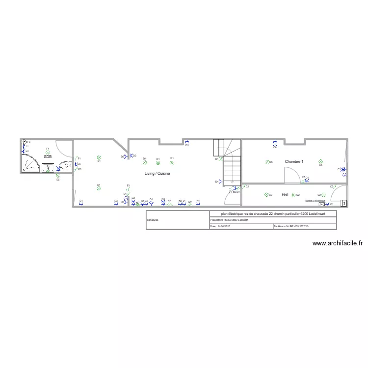 rez chemin particulier. Plan de 