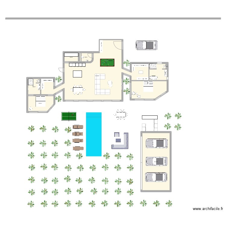 saint cyr. Plan de 8 pièces et 221 m2