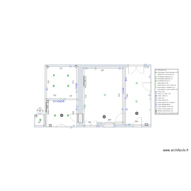 CHAMBRE 1 ET ACCUEIL. Plan de 0 pièce et 0 m2