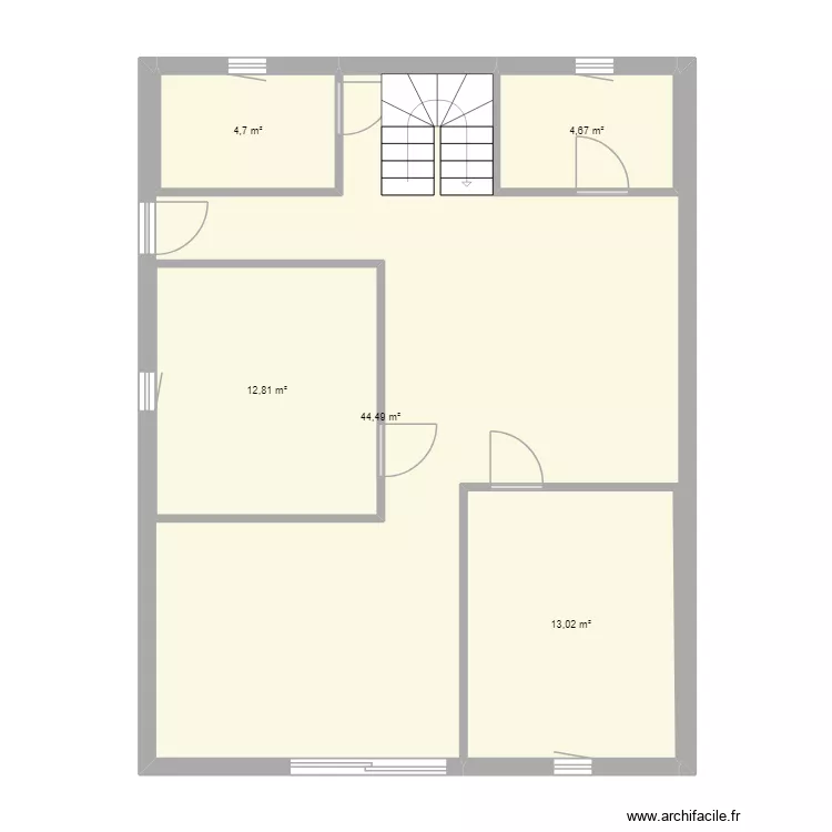 Gerde sous pente rdc. Plan de 5 et 94 m² Gerde sous pente rdc. Plan de 5 et 94 m²