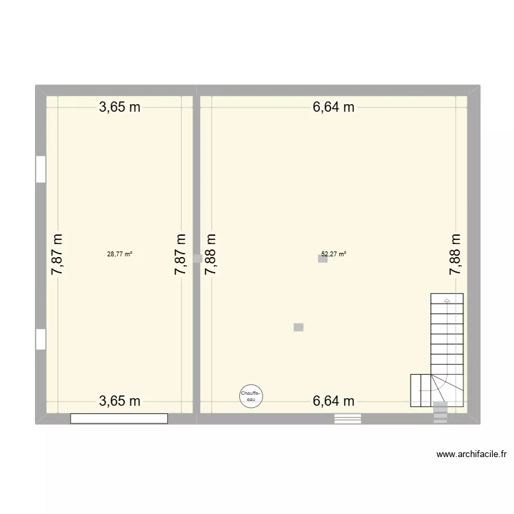 SOUS SOL. Plan de 2 et 81 m² SOUS SOL. Plan de 2 et 81 m²