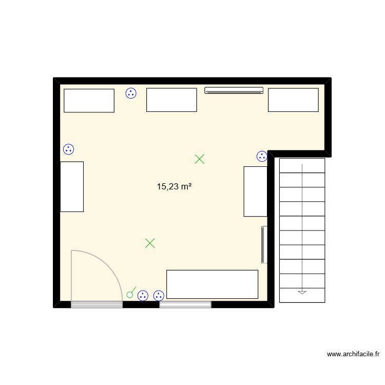 vestiaire 2. Plan de 0 pièce et 0 m2