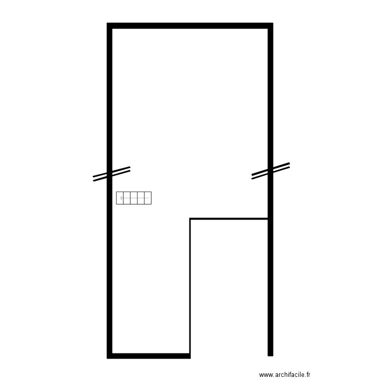 RAULET grange. Plan de 3 pièces et 75 m2