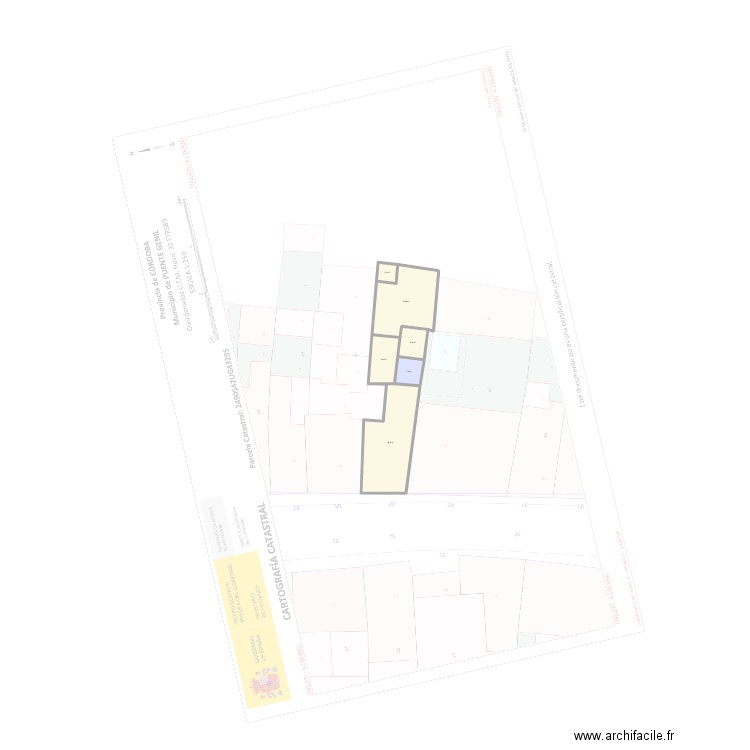MAISON CADASTRE reno. Plan de 6 pièces et 122 m2