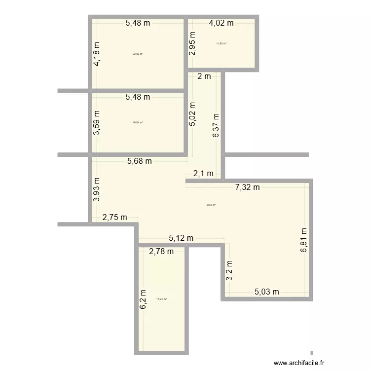 PLAN AMETHNDIAYE. Plan de 5 Pièces et 152 m²
