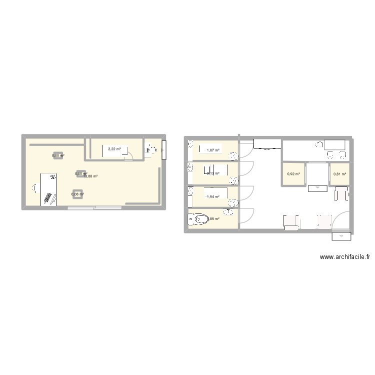 plan bp yves rocher. Plan de 11 pièces et 26 m2