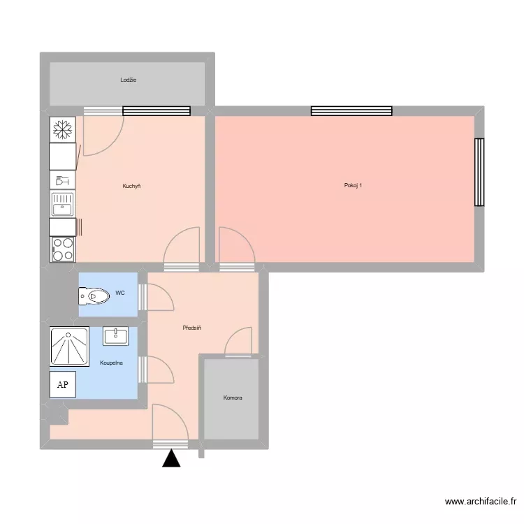 Francouzská 1617 byt 3. Plan de 13 Pièces et 172 m² Francouzská 1617 byt 3. Plan de 13 Pièces et 172 m²