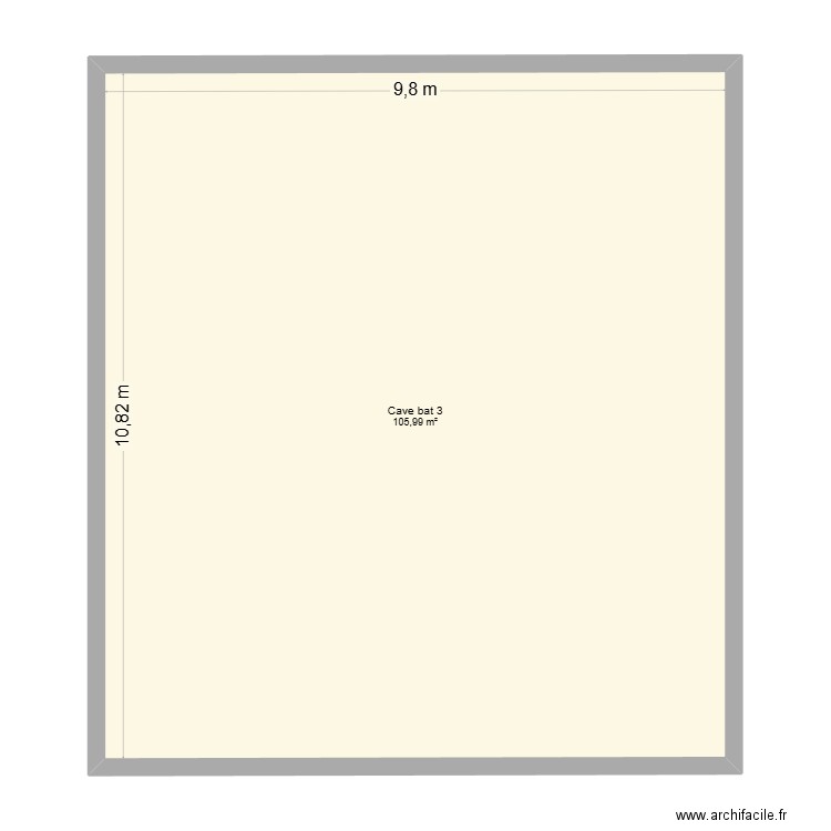 le cosy bat 3 cave. Plan de 1 pièce et 106 m2