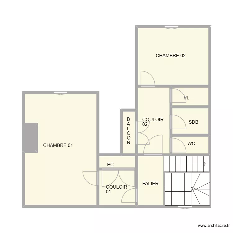 AIGOUIL 1VER ETAGE. Plan de 13 Pièces et 40 m² AIGOUIL 1VER ETAGE. Plan de 13 Pièces et 40 m²