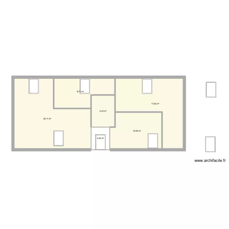 etage. Plan de 6 et 69 m² etage. Plan de 6 et 69 m²