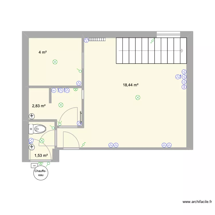 Plan électrique atelier new. Plan de 4 et 27 m² Plan électrique atelier new. Plan de 4 et 27 m²