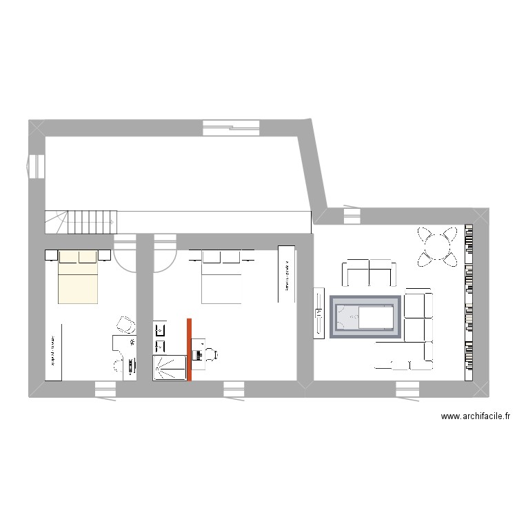 Etage. Plan de 0 pièce et 0 m2