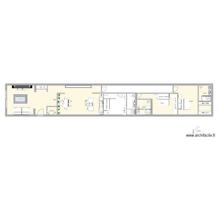 castello 45. 8. Plan de 6 pièces et 128 m2